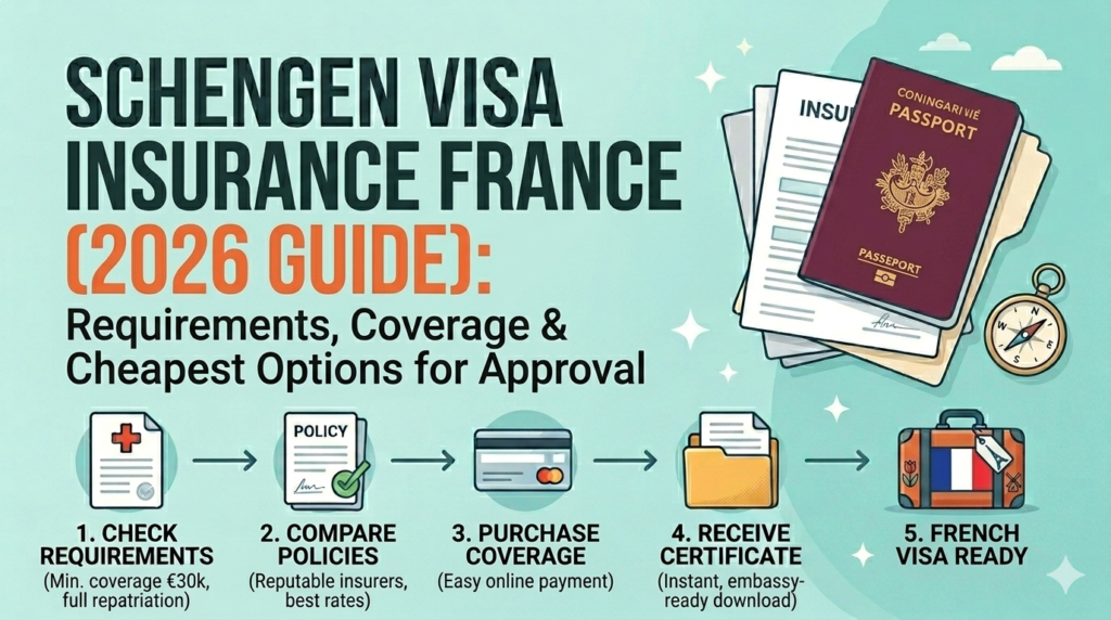 Schengen Visa Insurance France (2026 Guide): Requirements, Coverage & Cheapest Options for Approval