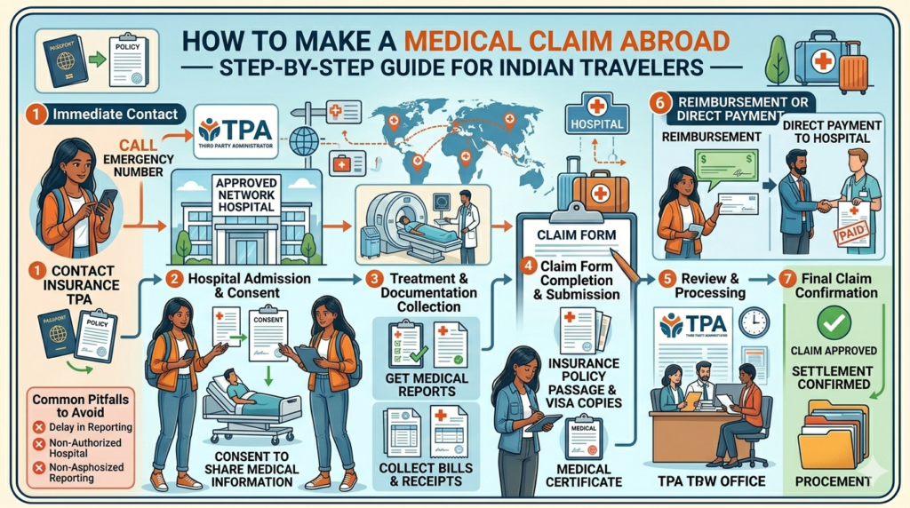 How to Make a Medical Claim Abroad — Step-by-Step Guide for Indian Travelers