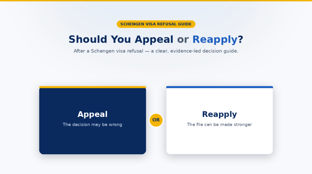 Schengen Visa Refused or Rejected? Should You Appeal or Reapply?